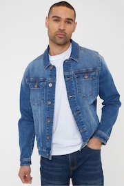 Threadbare Blue Classic Denim Jacket - Image 1 of 4