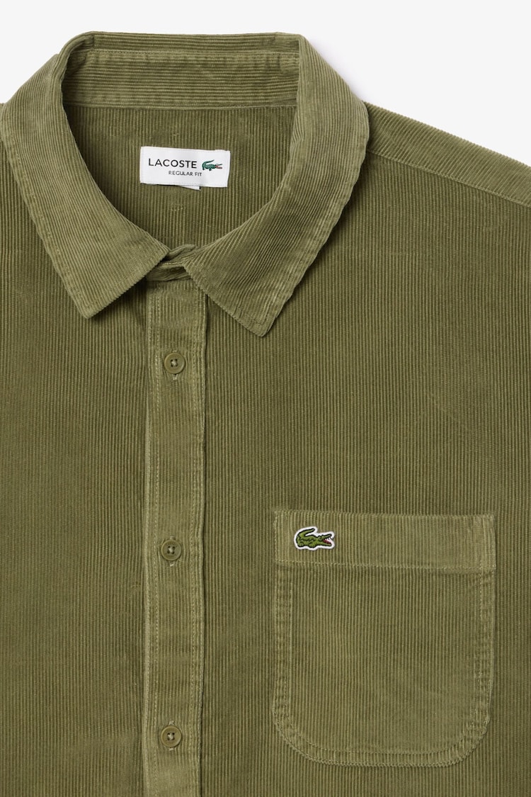 Lacoste Green Cord Shirt - Image 3 of 3