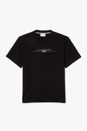 Lacoste Cream Embroidered Logo T-Shirt - Image 1 of 2