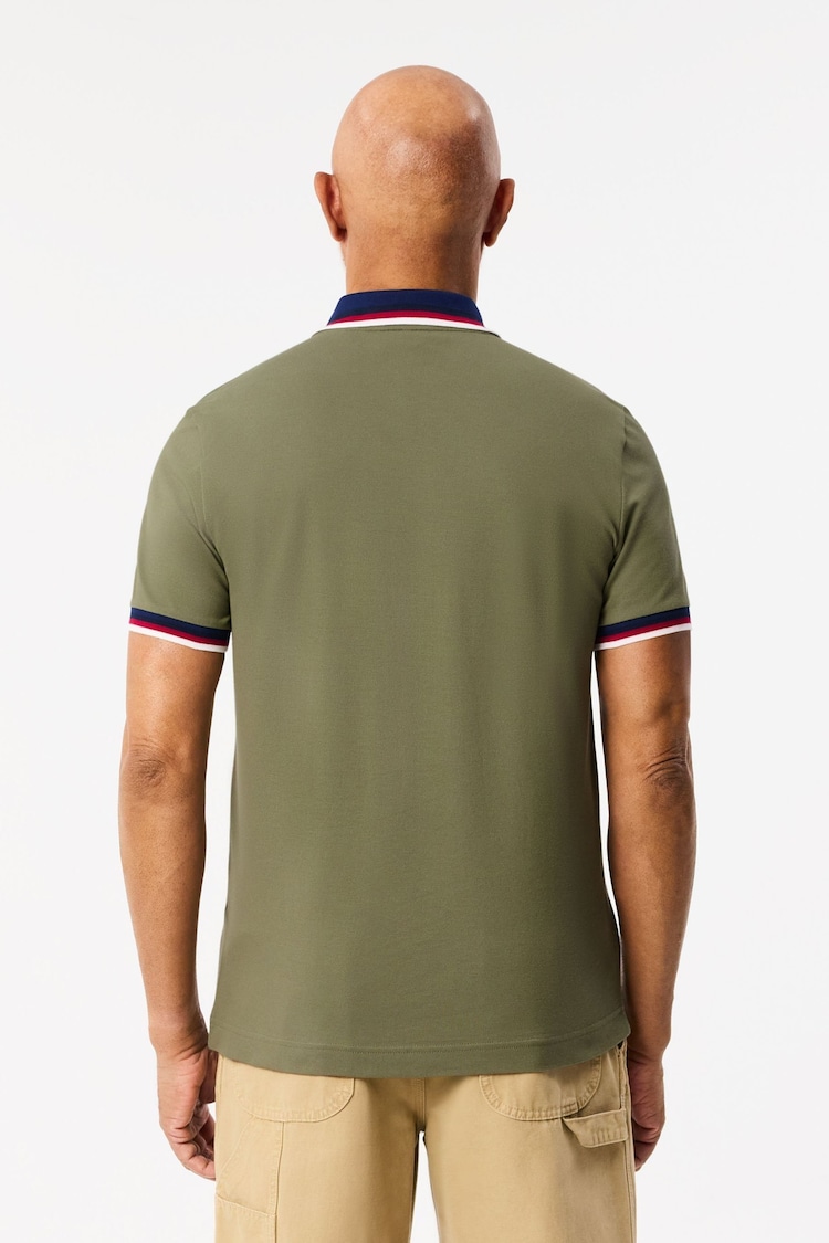 Lacoste Contrast Collar Polo Shirt - Image 2 of 6