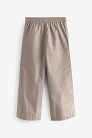 Stone Wide Leg Woven 100% Cotton Trousers (3-16yrs) - Image 6 of 7