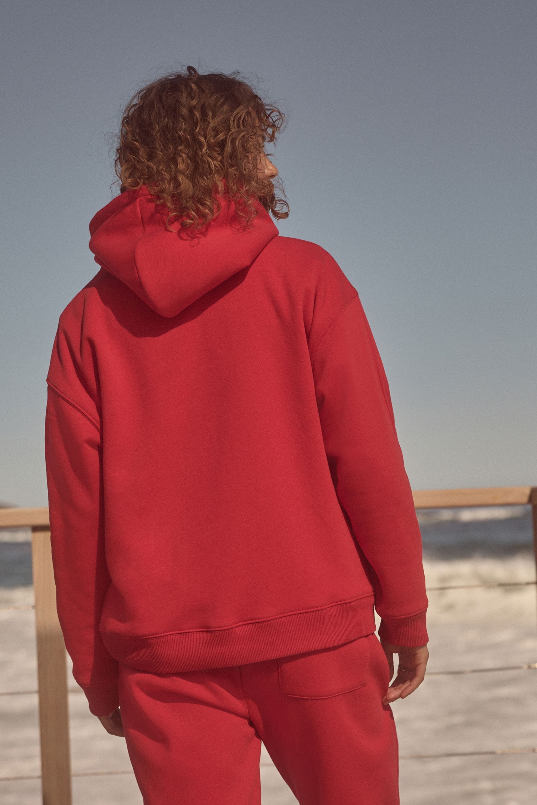 Next red hoodie top
