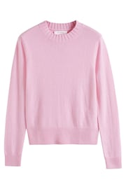 Chinti & Parker Pink Cropped Sporty Jumper - Image 3 of 3