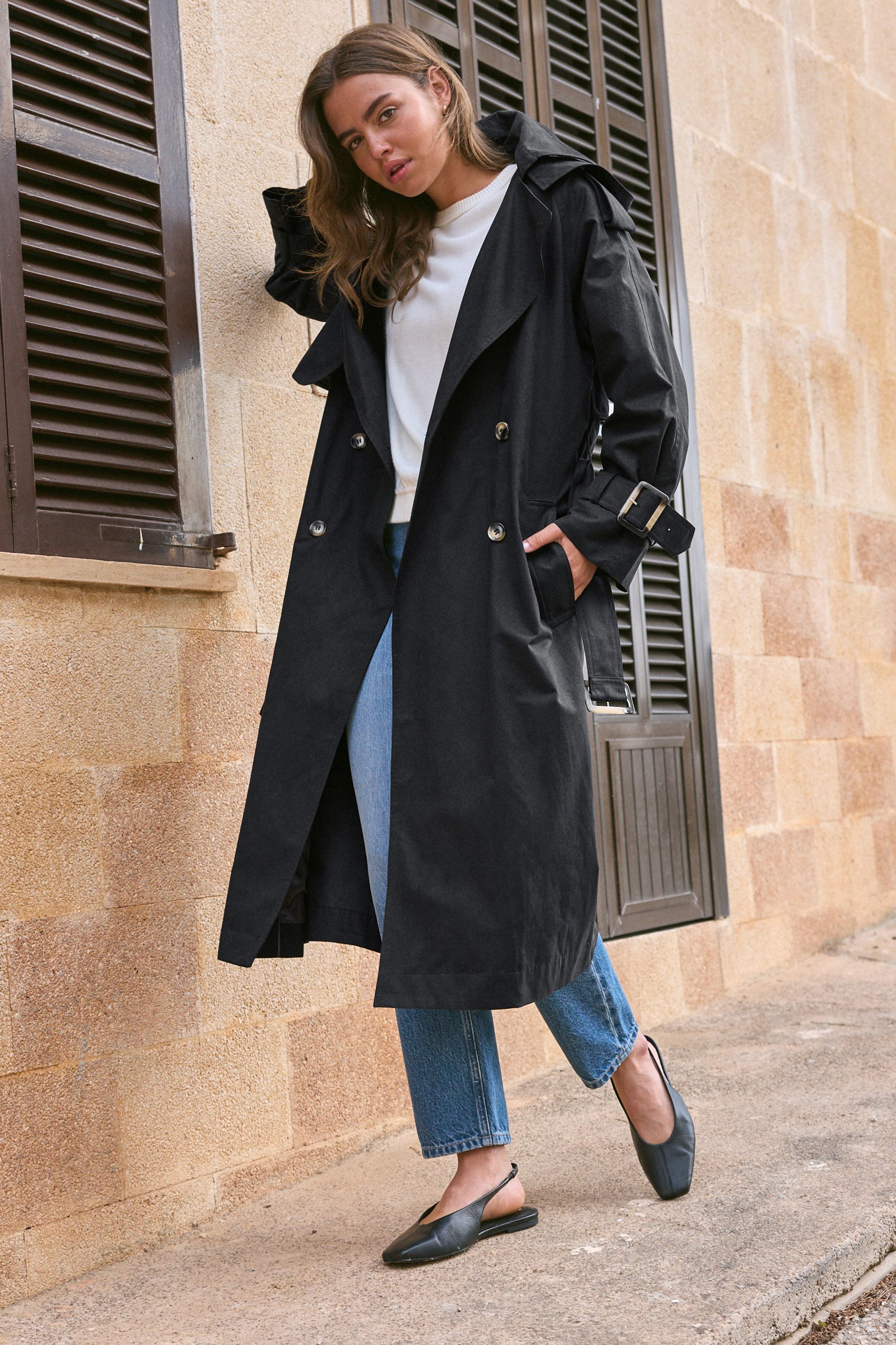 Next black coat sale