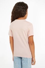 Calvin Klein Cream Mini Monogram Badge T-Shirt - Image 2 of 4