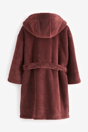 Burgundy Red Fleece Robe (1.5-16yrs) - Image 5 of 7