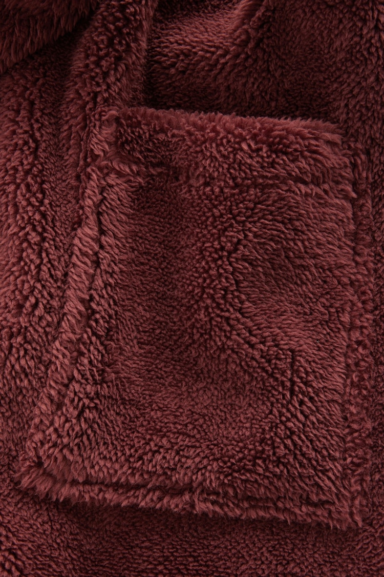 Burgundy Red Fleece Robe (1.5-16yrs) - Image 7 of 7