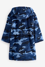 Blue/Navy Camouflage Fleece Robe (3-16yrs) - Image 2 of 3