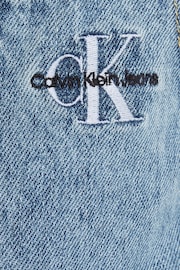 Calvin Klein Blue Marble Denim Strap Dress - Image 6 of 6