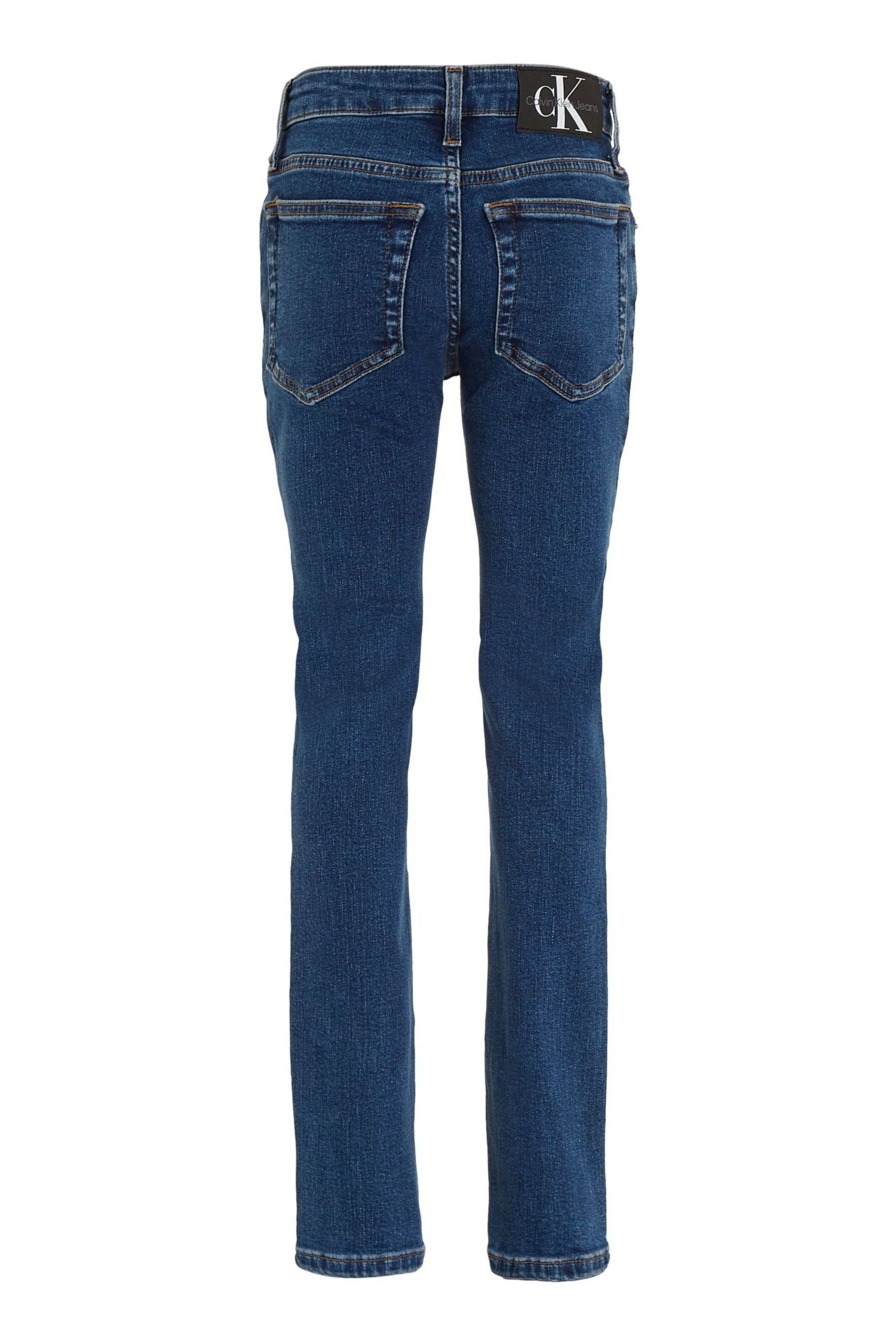 Calvin Klein Jeans Slim Blue Denim Jeans - Image 2 of 5