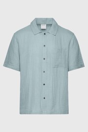 Calvin Klein Blue Plain Button Down Shirt - Image 4 of 4