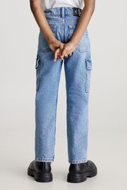 Calvin Klein Jeans Blue Cargo Denim Jeans - Image 2 of 4
