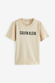 Calvin Klein Blue Slogan T-Shirts 2 Pack - Image 3 of 5