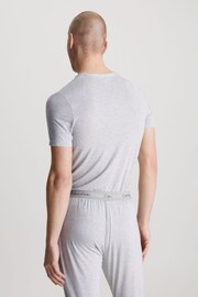 Calvin Klein Grey Plain Crew Neck T-Shirt - Image 2 of 4