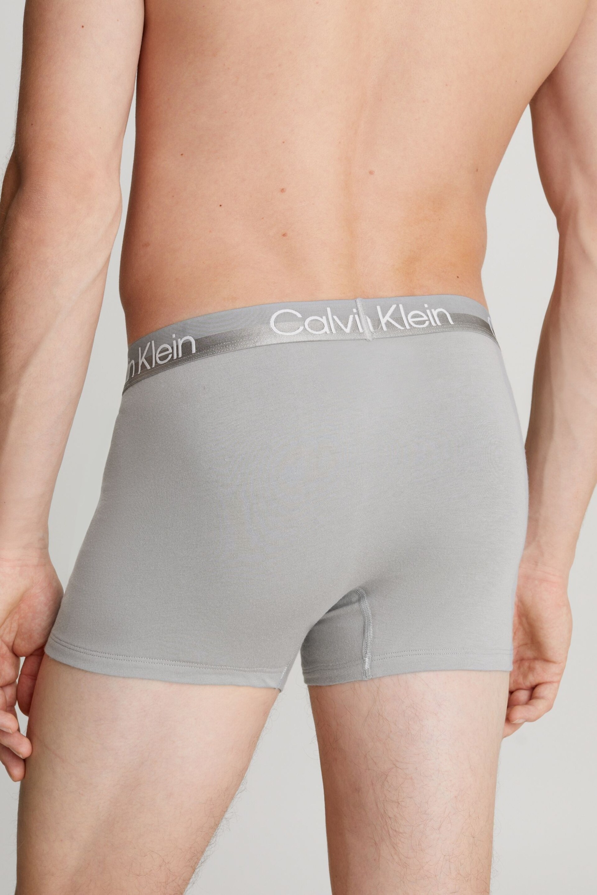 Calvin Klein Multi Plain Trunks 3 Pack - Image 3 of 4