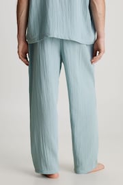 Calvin Klein Blue Single Cotton Sleep Trousers - Image 2 of 4