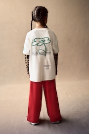 Ecru Double Layer Animal Long Sleeve 100% Cotton Graphic T-Shirt (3-16yrs) - Image 6 of 12