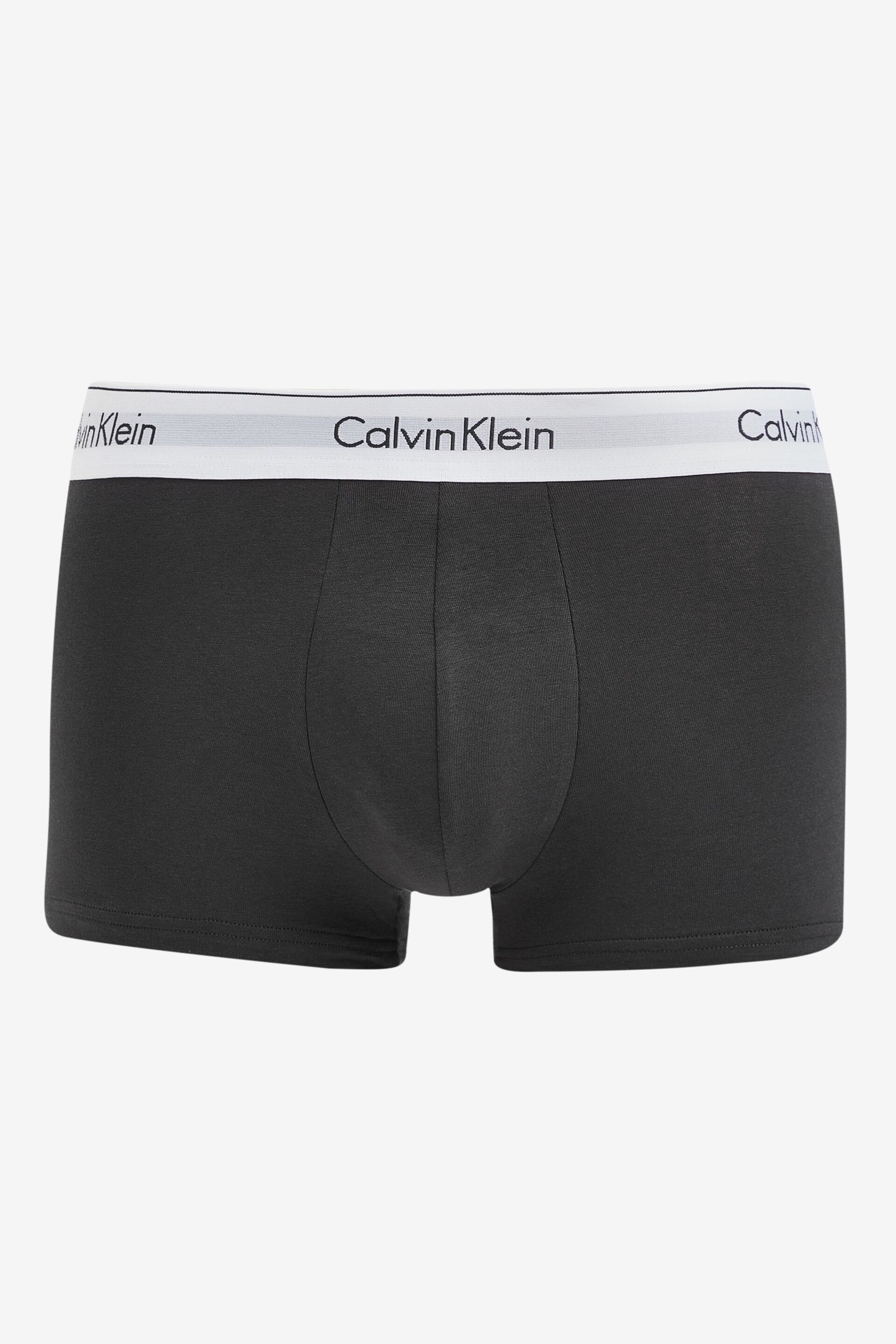 Calvin Klein Green Plain Trunks 3 Pack - Image 4 of 4