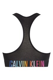 Calvin Klein Black Chrome Slogan Bralette - Image 2 of 2