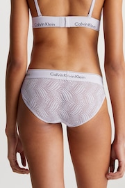 Calvin Klein White Single Jacquard Bikini Knickers - Image 3 of 4