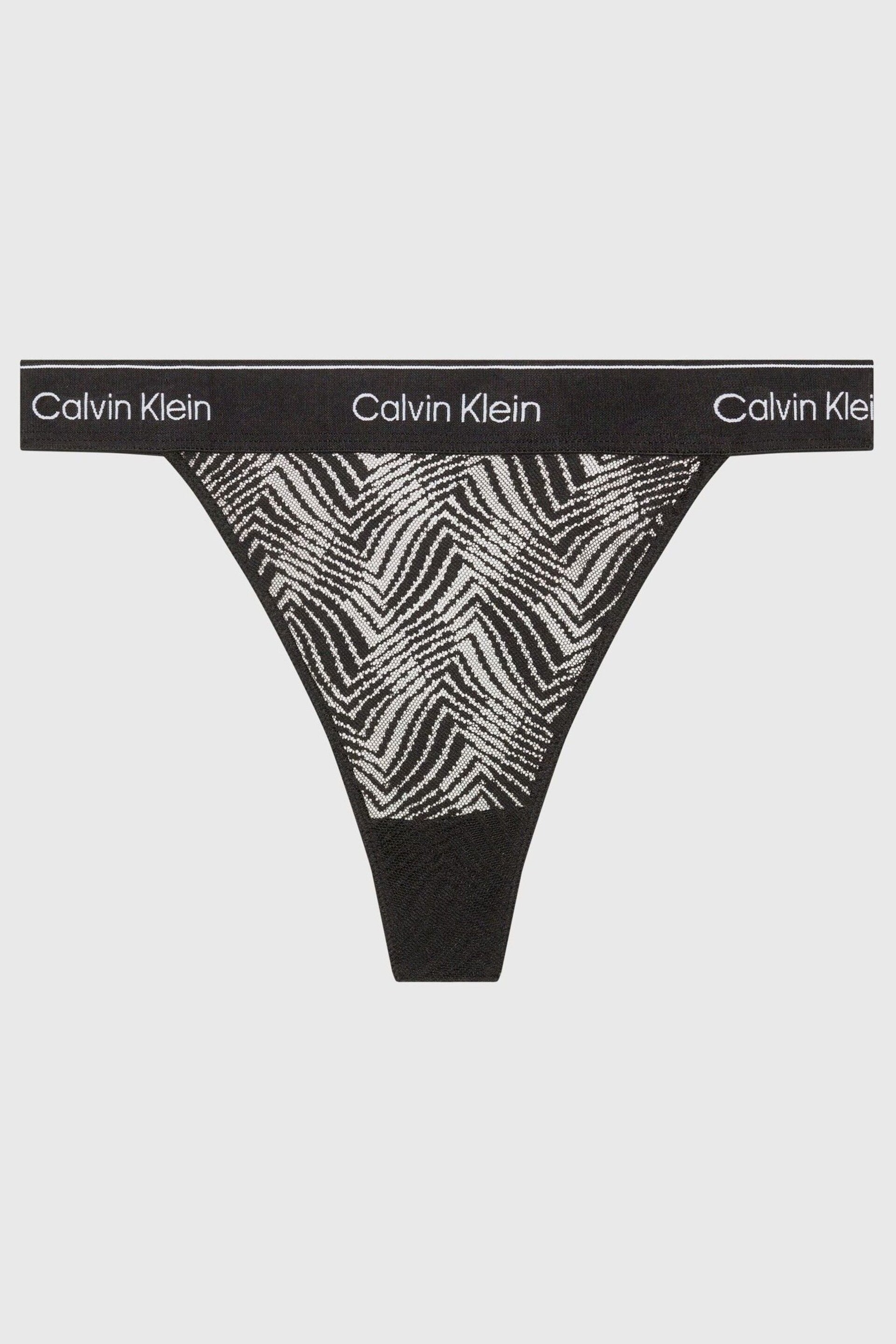 Calvin Klein Black String Thongs - Image 6 of 6