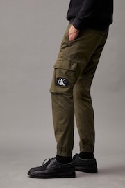 Calvin Klein Green Skinny Logo Cargo Trousers - Image 2 of 3