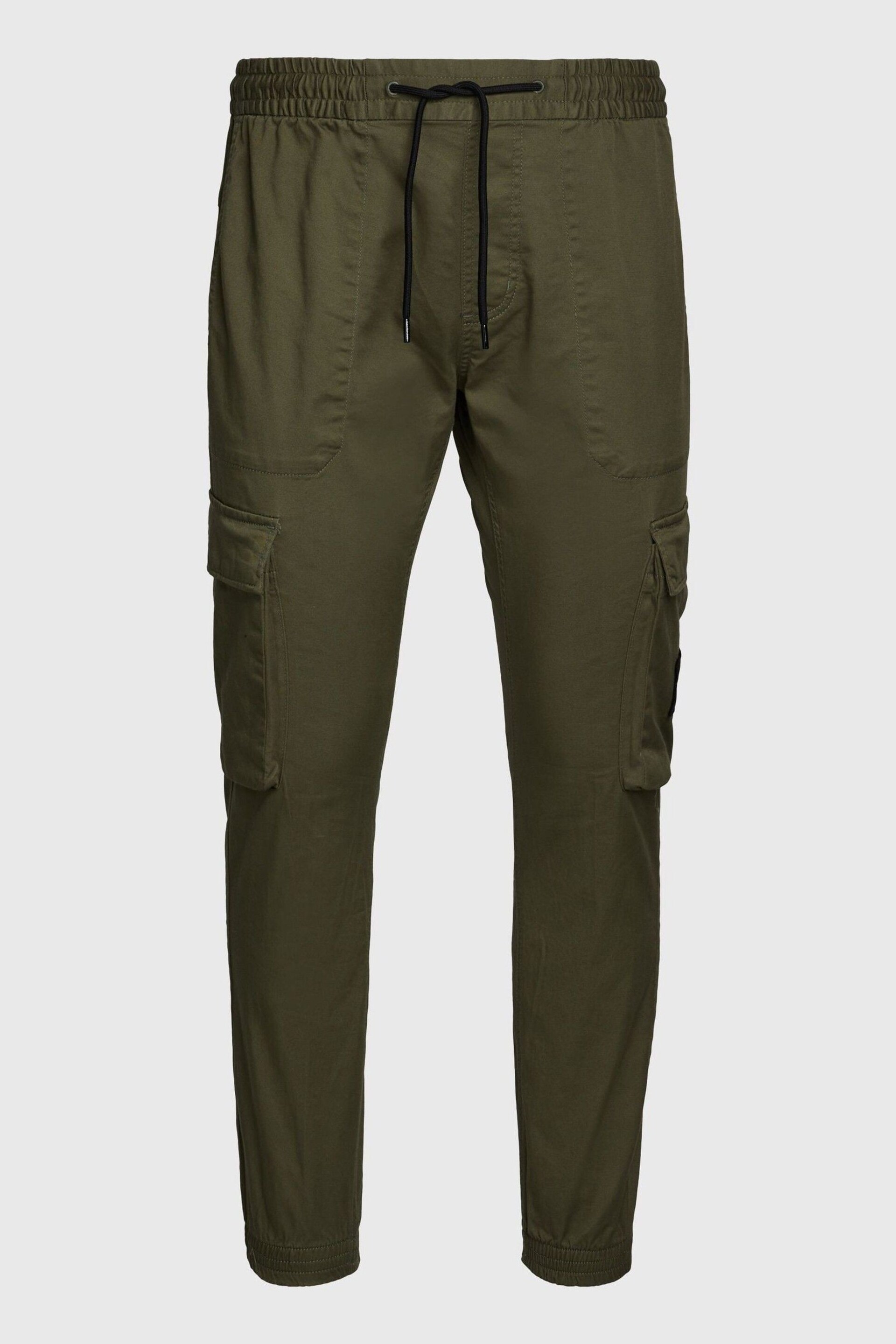Calvin Klein Green Skinny Logo Cargo Trousers - Image 3 of 3