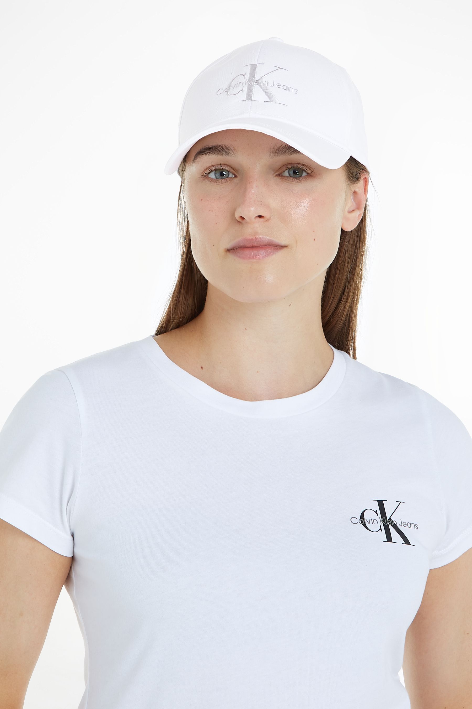 Calvin klein white cap hot sale