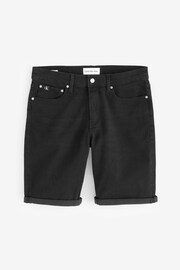 Calvin Klein Black Slim Denim Shorts - Image 2 of 2