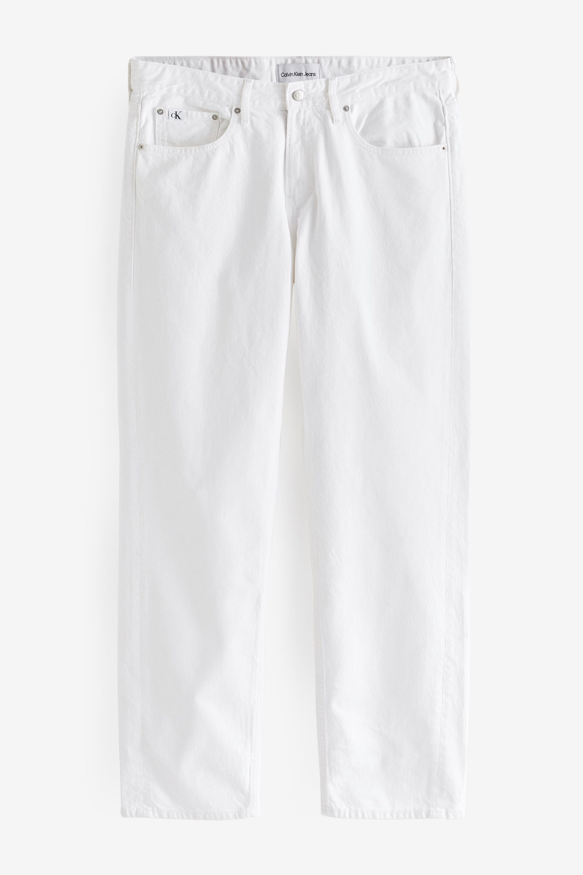 Calvin Klein Jeans 90’s Straight Leg Denim White Jeans - Image 1 of 2