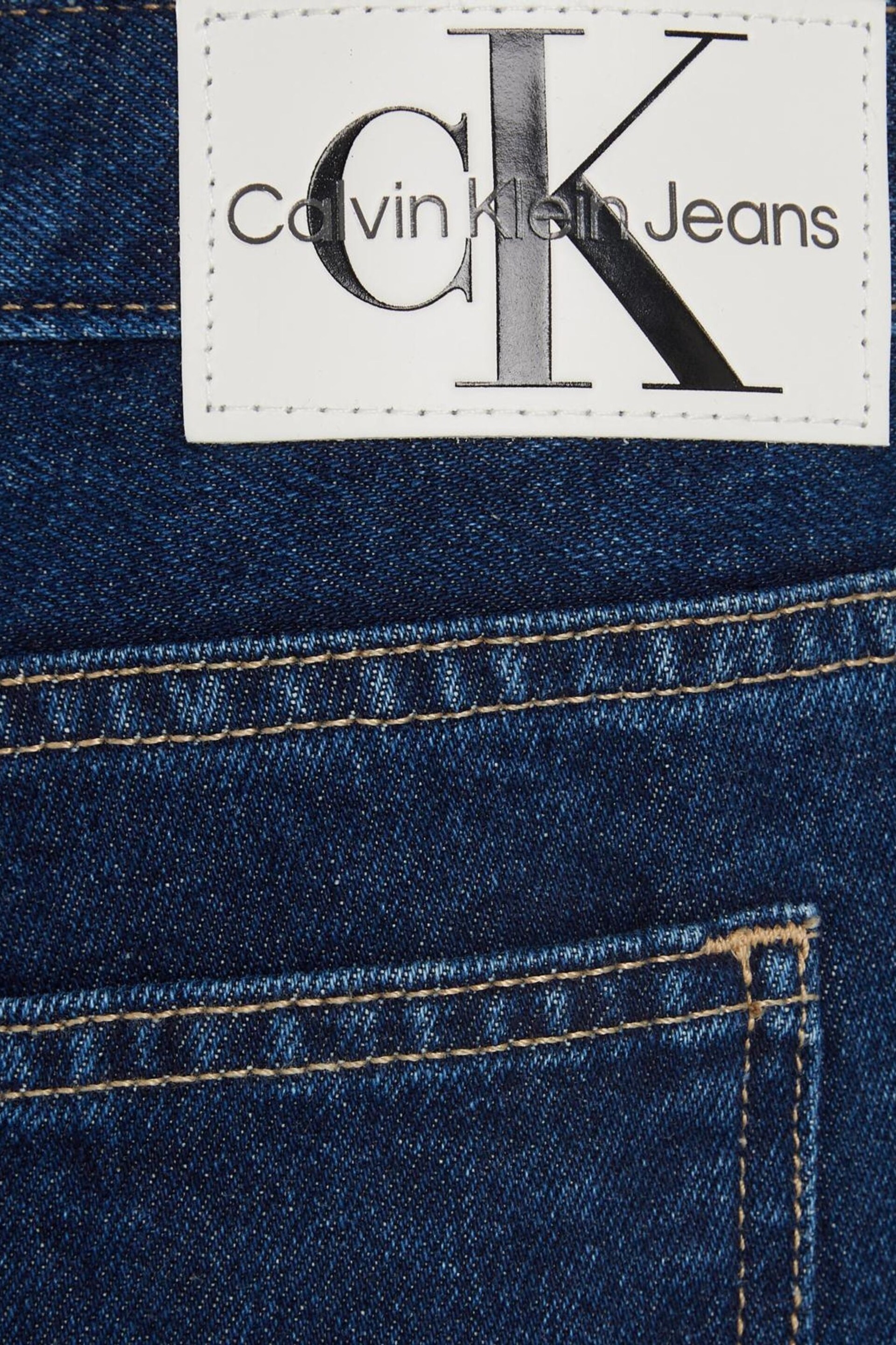 Calvin Klein Blue Low Rise Baggy Jeans - Image 5 of 5