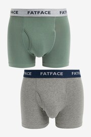 FatFace Multi Plain Boxers 2 Pack - Image 1 of 5