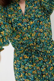 FatFace Green Spring Floral Maxi Dress - Image 3 of 4