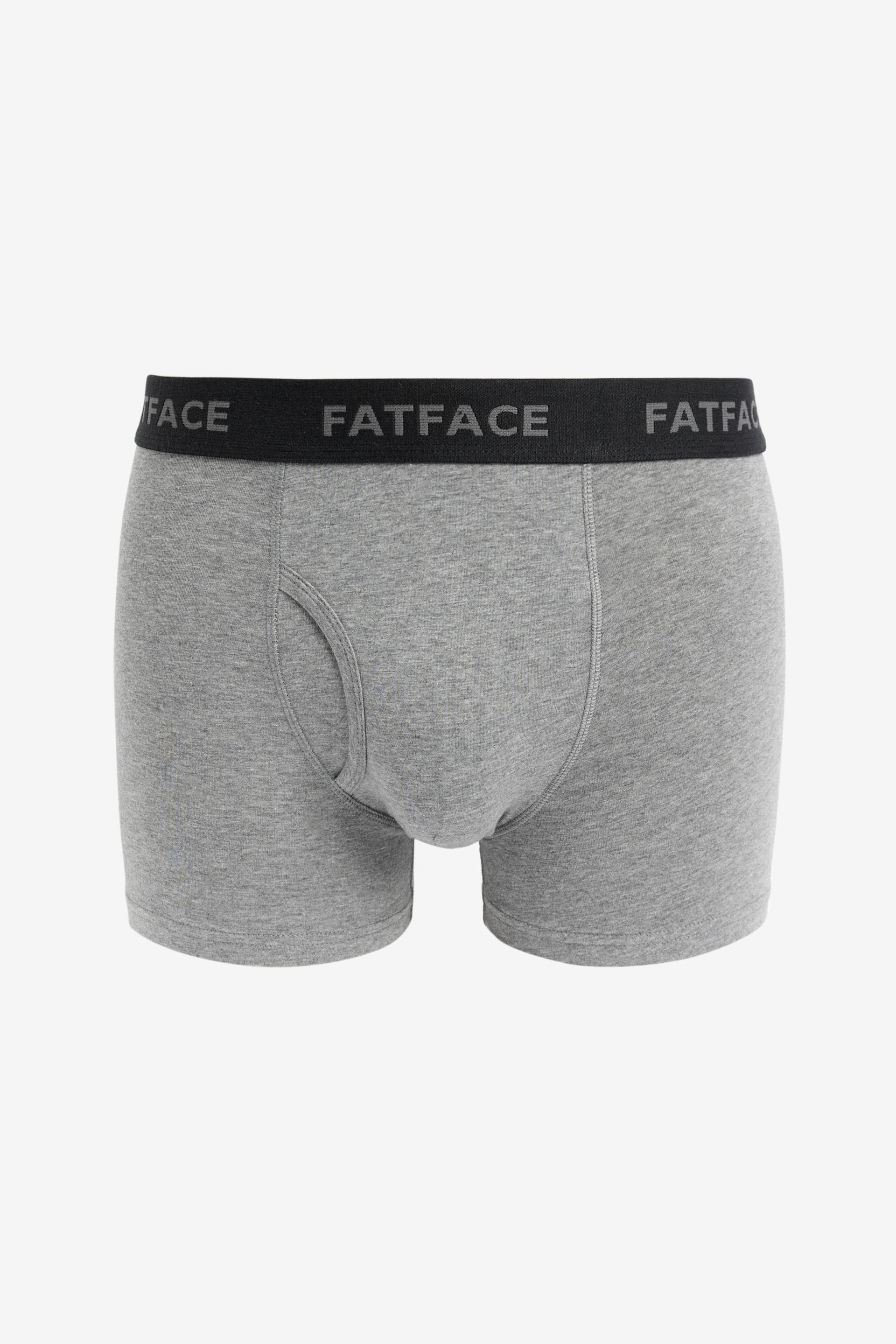 FatFace Grey Classic Stripe Boxers 3 Pack - Image 4 of 6