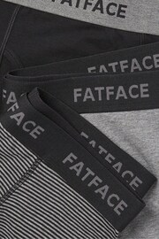 FatFace Grey Classic Stripe Boxers 3 Pack - Image 6 of 6