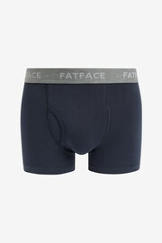 FatFace Blue Plain Boxers 3 Pack - Image 4 of 6