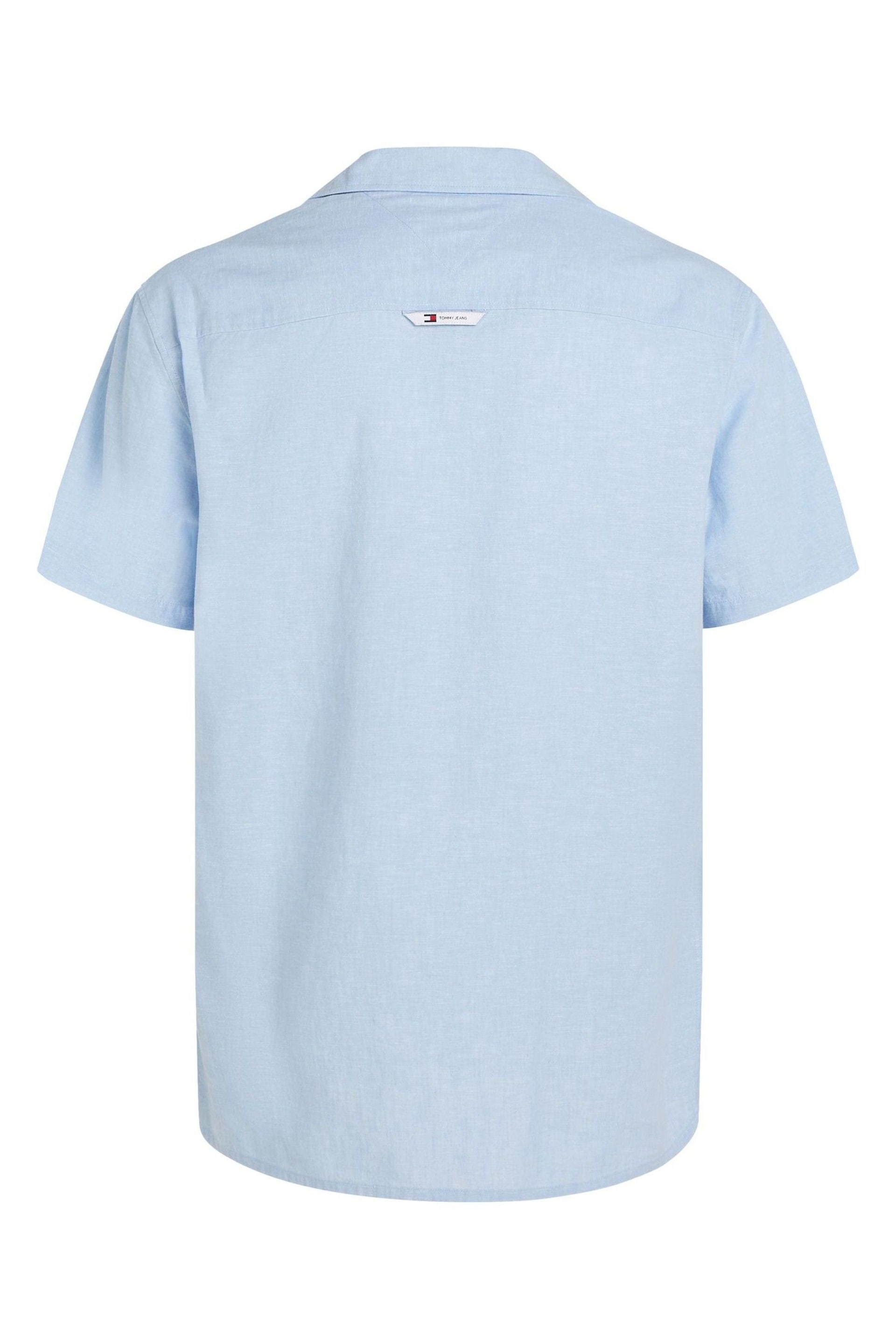 Tommy Jeans Linen Blend Camp Shirt - Image 4 of 4