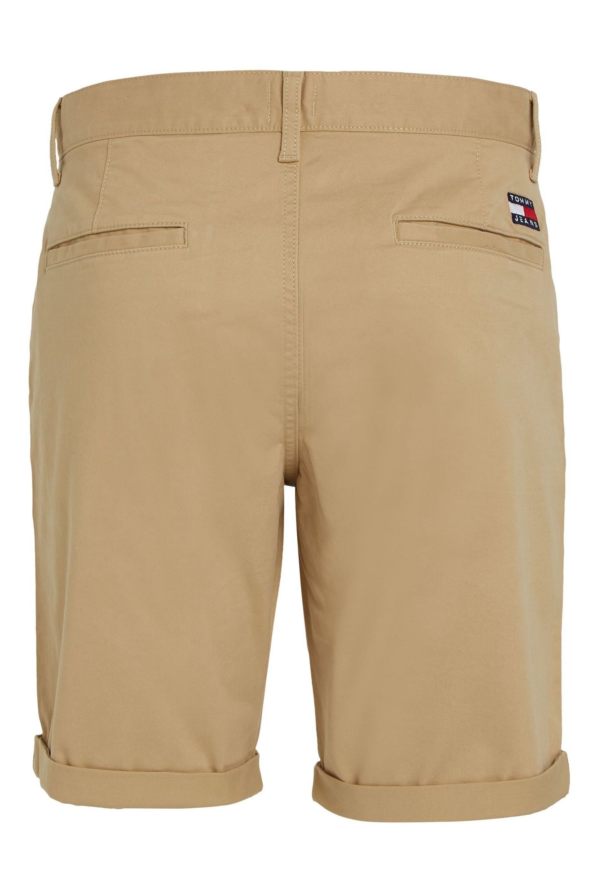 Tommy Jeans Cream Scanton Shorts - Image 5 of 6