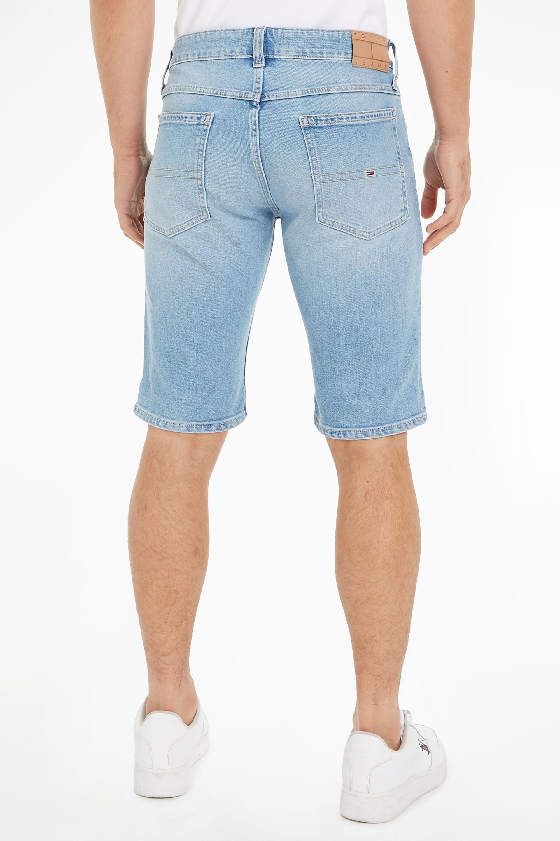 Tommy Jeans Blue Ronnie Slim Shorts - Image 2 of 5