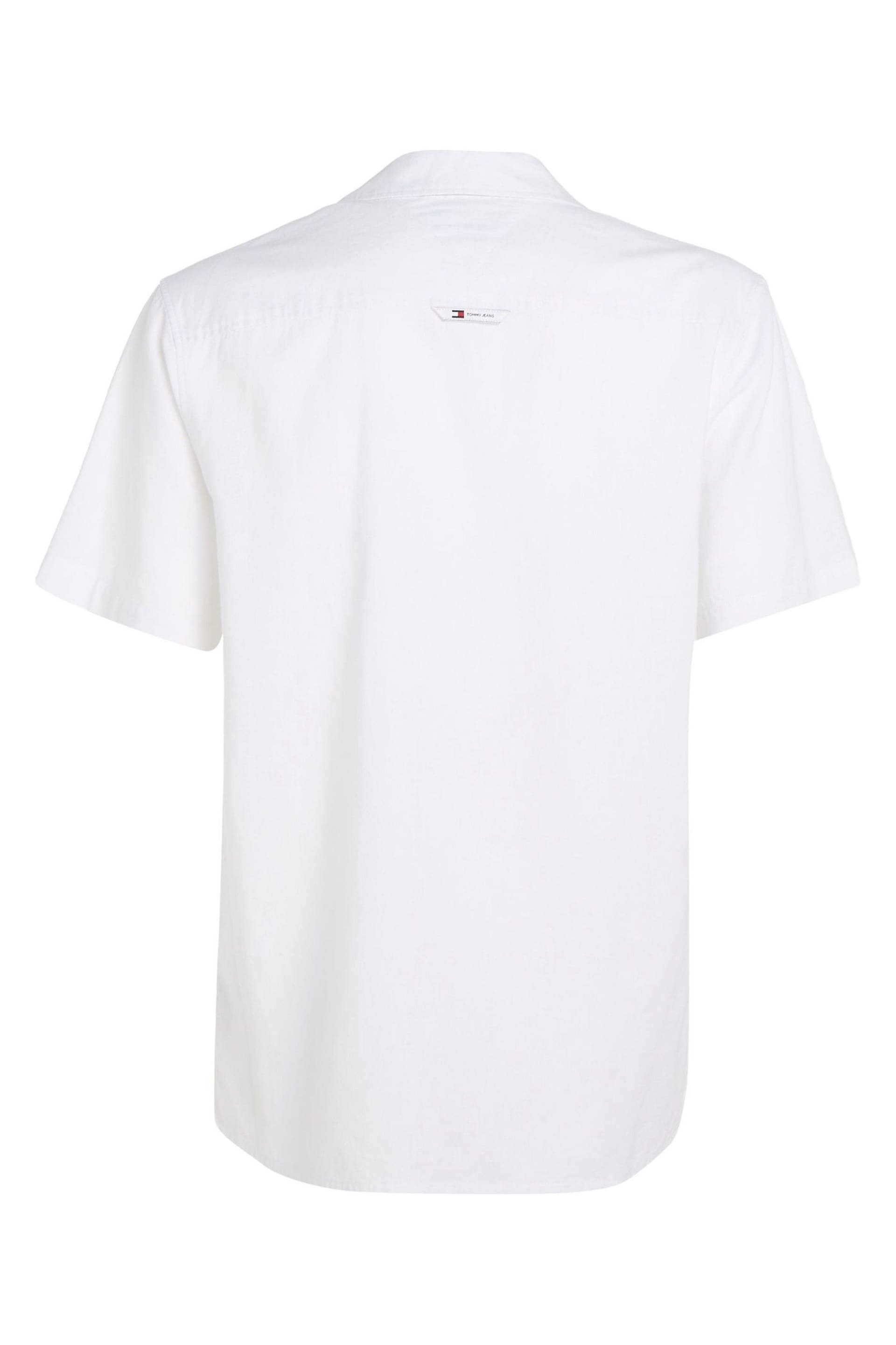 Tommy Jeans Linen Blend Camp Shirt - Image 5 of 6