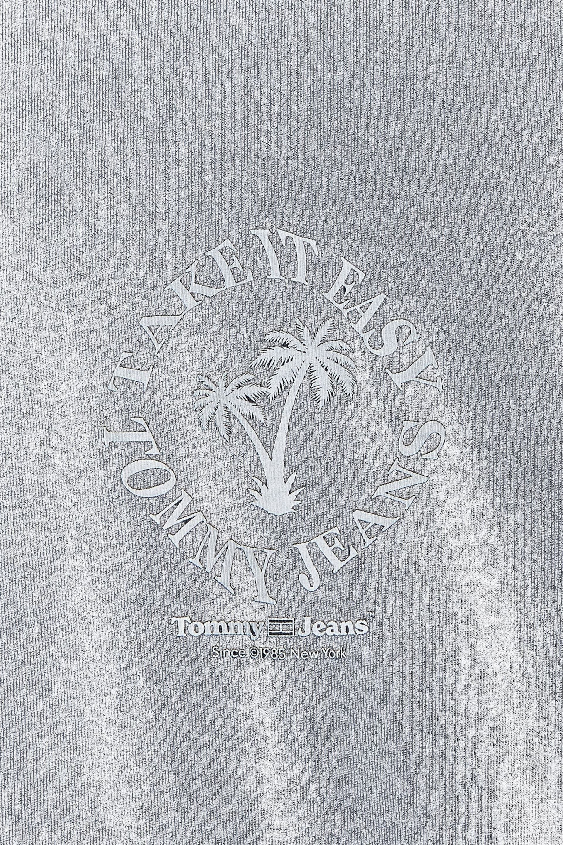 Tommy Jeans Blue Novelty Graphic T-Shirt - Image 6 of 6