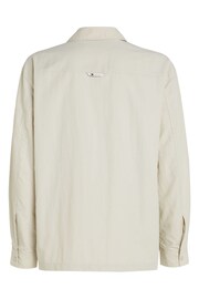 Tommy Jeans Cream/White Colourblock Shirt - Image 5 of 6