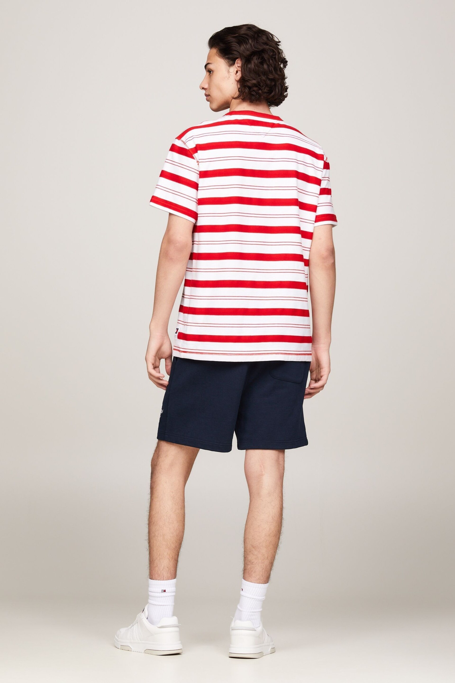 Tommy Jeans Red Stripe T-Shirt - Image 5 of 8