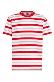 Tommy Jeans Red Stripe T-Shirt - Image 7 of 8