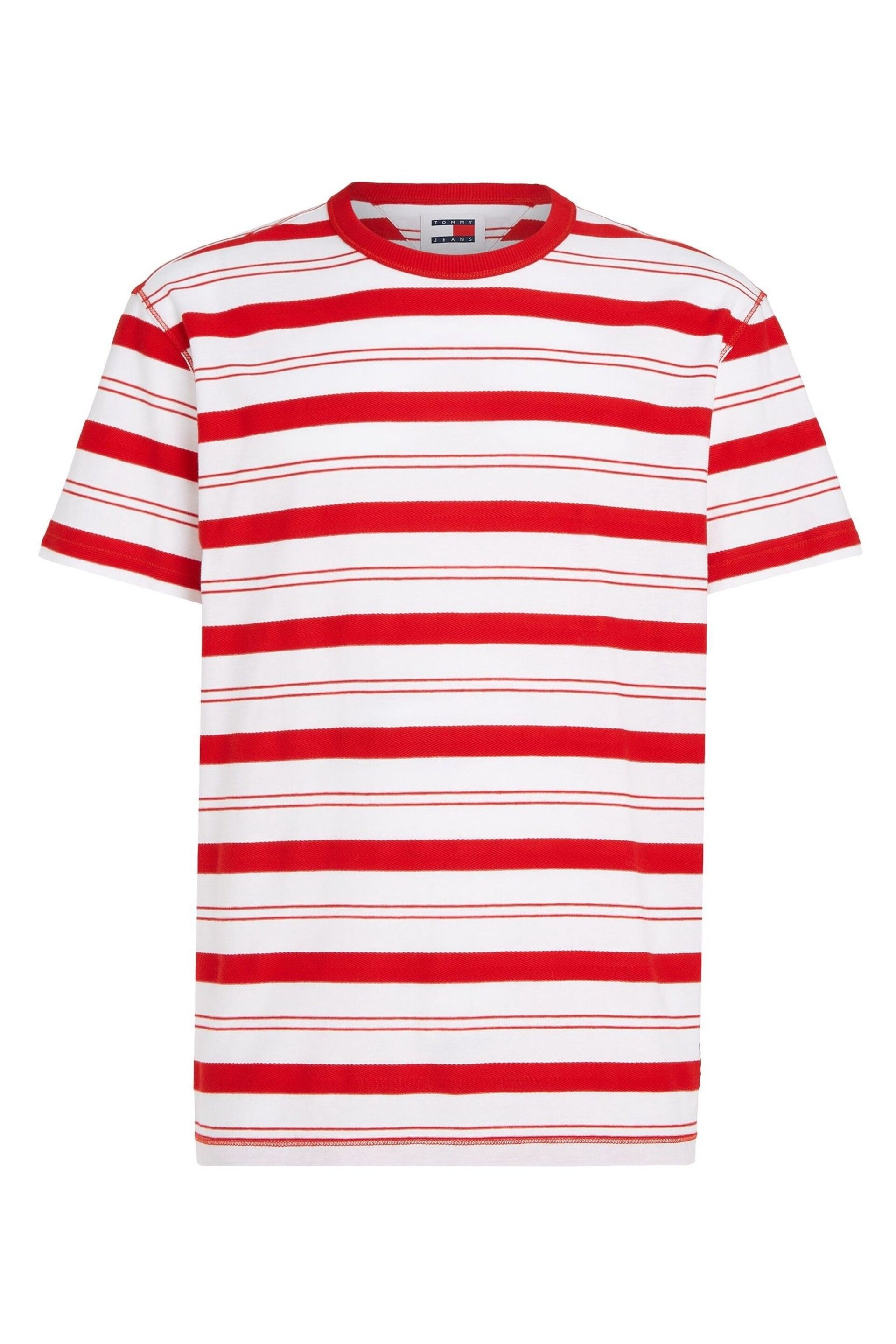 Tommy Jeans Red Stripe T-Shirt - Image 7 of 8