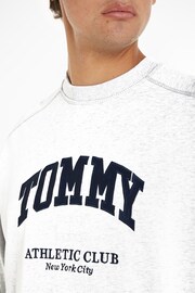 Tommy Jeans Grey Boxy Logo Sweatshirt - Image 3 of 6