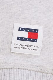 Tommy Jeans Grey Boxy Logo Sweatshirt - Image 6 of 6