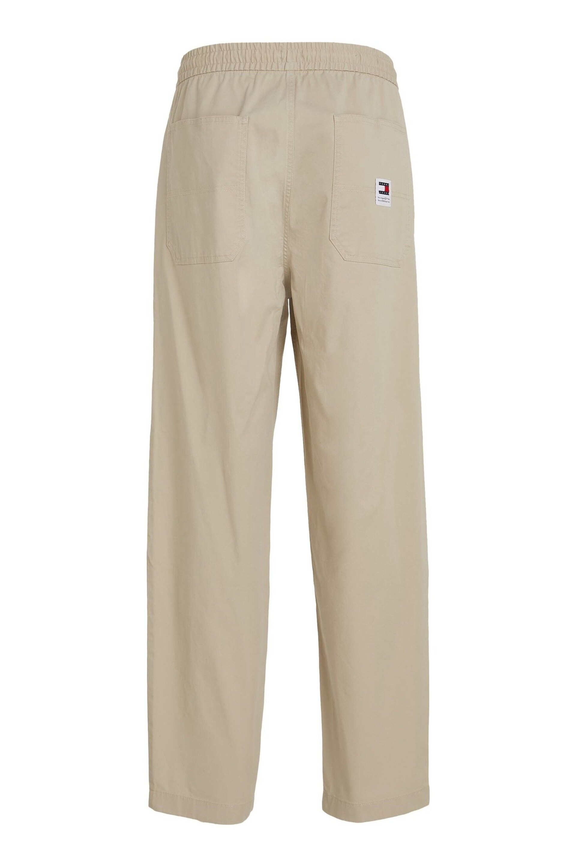 Tommy Jeans Cream Aiden Tapered Trousers - Image 5 of 6