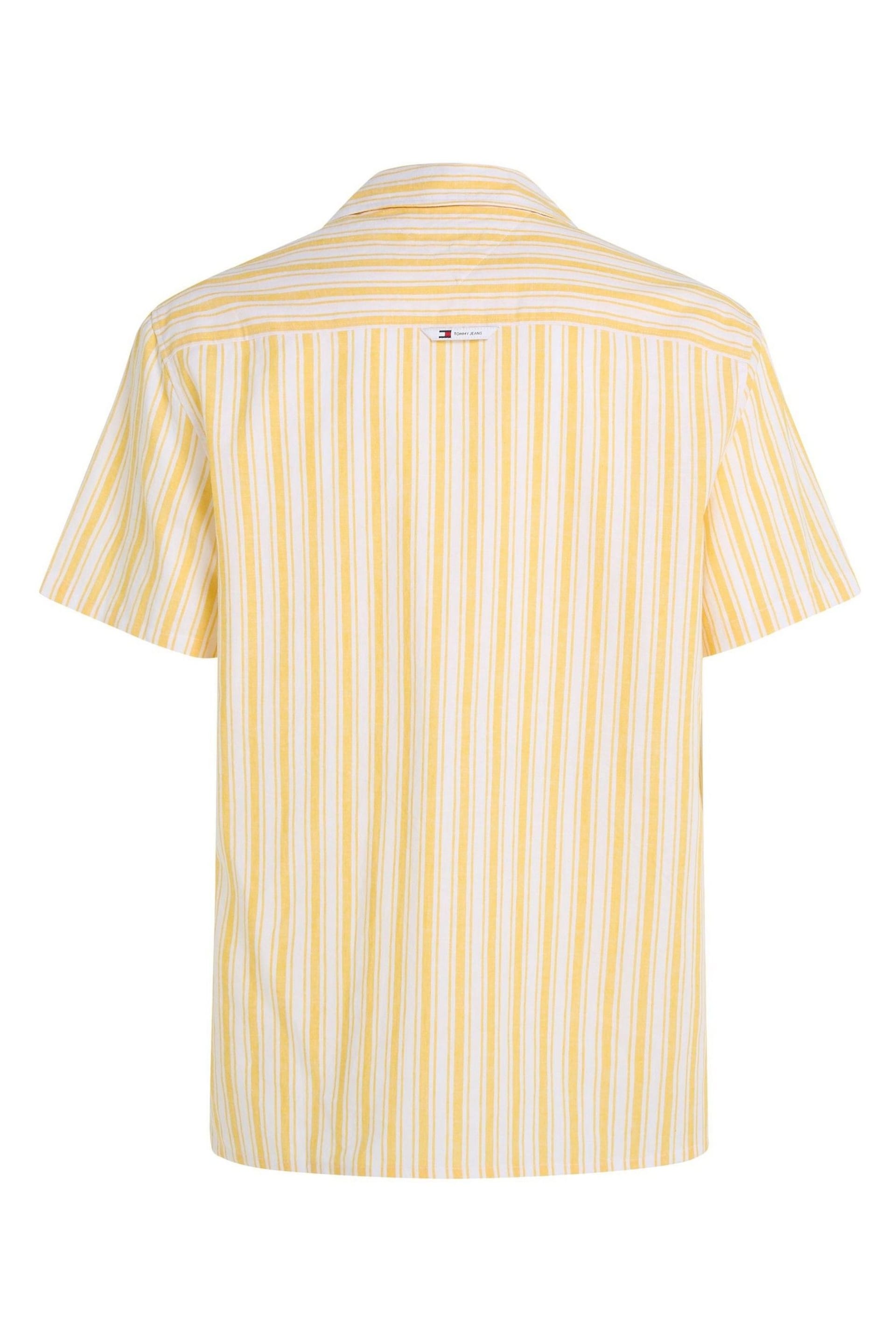 Tommy Jeans Stripe Linen Shirt - Image 5 of 6