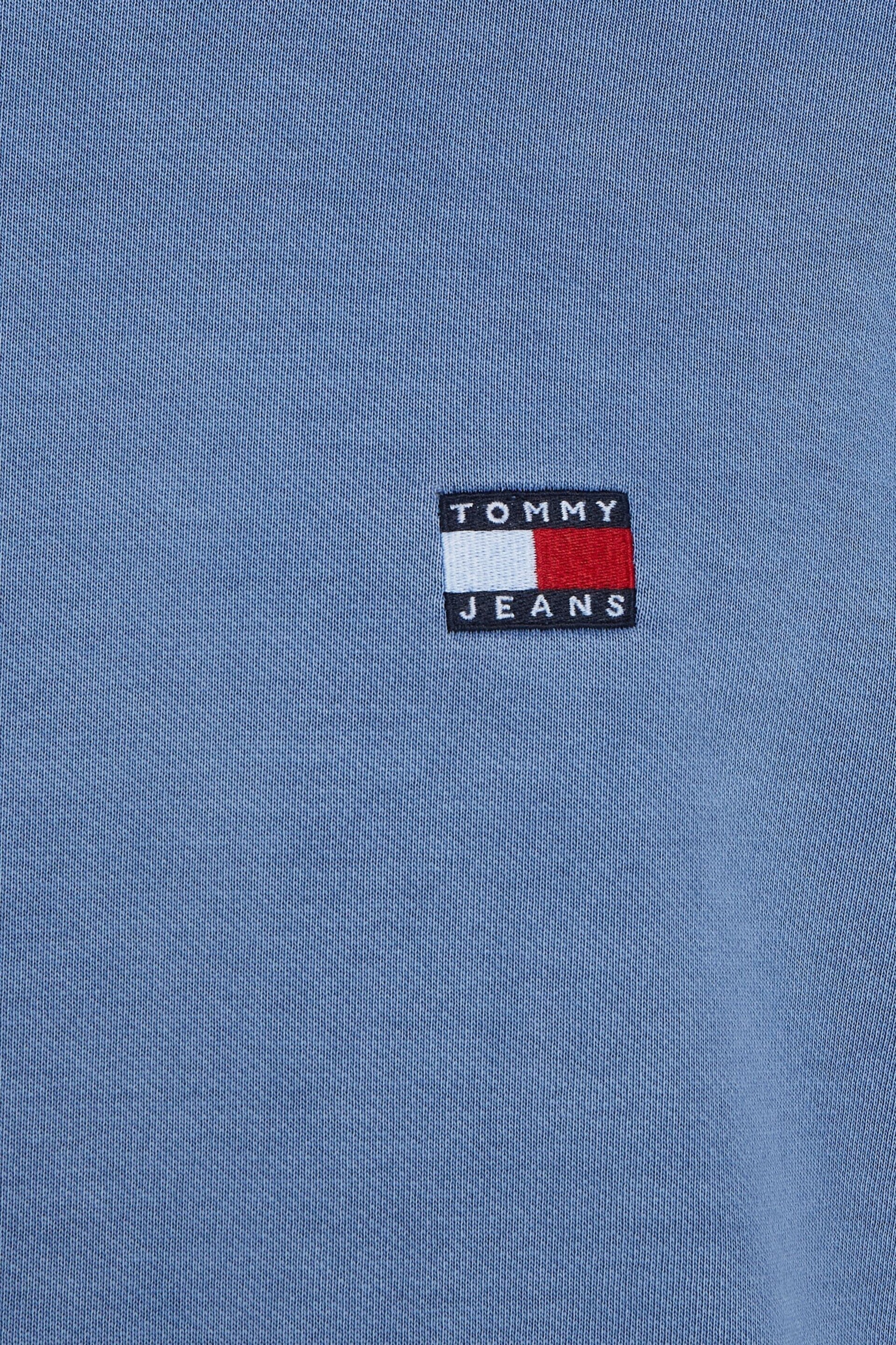 Tommy Jeans Blue Washed Badge Sweatshirt - Image 6 of 6